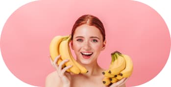 Girl with bananas